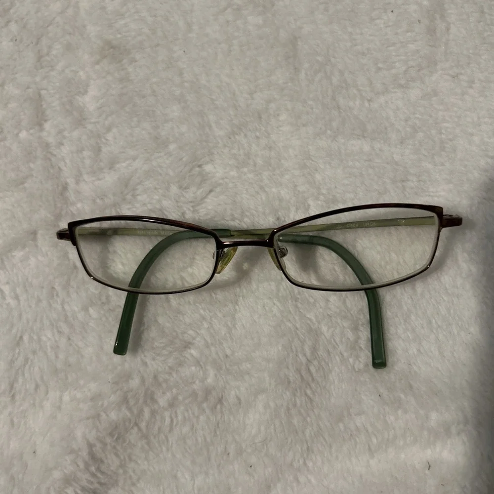 Kate Spade Coco UAC5 Eyeglasses Frames Women Brown Green Metal Made Italy